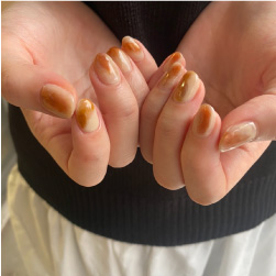 ニュアンスネイルオレンジ