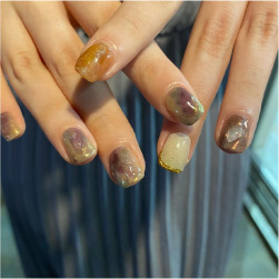 ニュアンスネイルグレープ