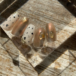 ネイルチップダルメシアン柄