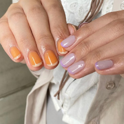 チグハグフレンチネイル