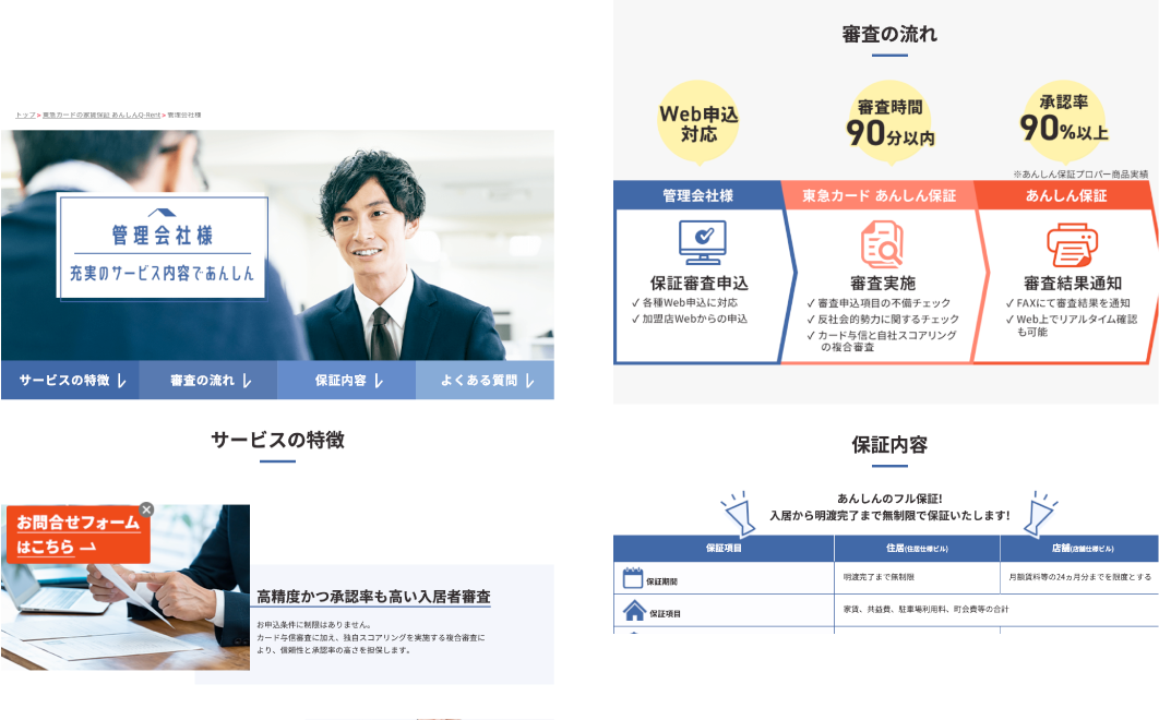 東急カードの家賃保証 あんしんQ-Rent